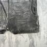 Black Patchwork Leather Vest Waistcoat - Zip Buckles - Large Image 4