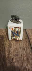 Vintage Japan Dice Porcelain Table Cigarette Lighter