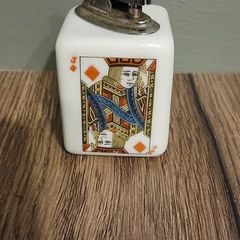 Vintage Japan Dice Porcelain Table Cigarette Lighter