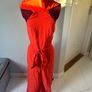 River Island Orange halter neck backless jumpsuit with belt Image 6