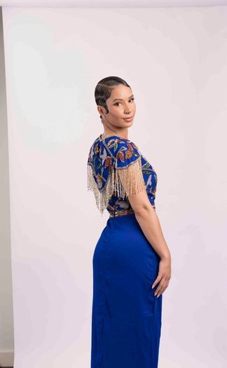 Lollies Embellished Midi Dress