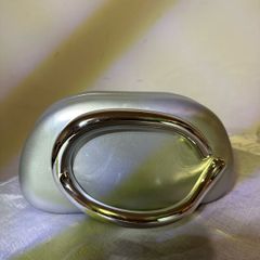 silver clutch bag
