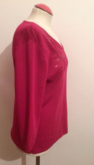 Gerard Ladies fushia pink 3/4 Sleeve jumper size 14/16 includes postage