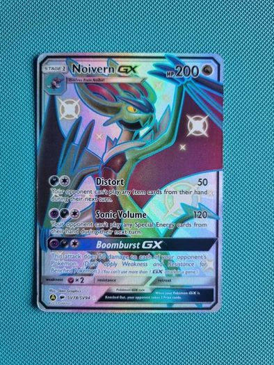 Noivern GX Pokemon card from the Hidden Fates: Shiny Vault (SV78/SV94)