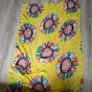Yellow Floral beach scarf 95x150 Image 7