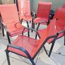 Patio garden chairs x 6 Image 2