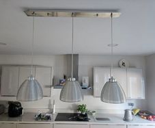 Chrome Island Light 3 bulb