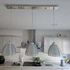 Chrome Island Light 3 bulb