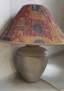 Stunning Oriental Japanese Style Vintage Ceramic Table Lamp