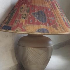 Stunning Oriental Japanese Style Vintage Ceramic Table Lamp