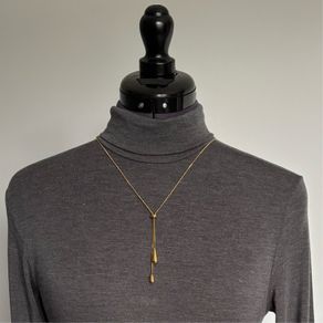 Stainless steel gold tone necklace