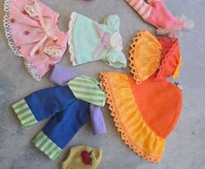 9 x Strawberry Shortcake Outfits Accessoriess Kenner A.G.C 1979 same era as MLP G1 My Little Pony