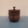 Vintage woodturned tobacco jar Image 2