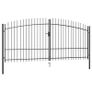 Double Door Fence Gate with Spear Top 400x225 cm Image 2