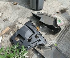 bmw f30 2015 rear bumper brackets under trays