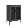 Multipurpose Cabinet with Grid Doors, Filing Cabinet, Storage Cabinet, 3 Levels, Each Shelf Holds up to 25 kg, for Kitchen, Hallway, Living Room, Image 2