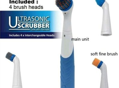 Electric Sonic Scrubber Brush for kitchen & bathroom