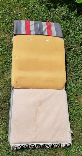 sun bed vintage cushion