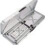 3-piece Aluminium Camping Table Set Folding 2 Benches Carry Handle Garden Foldable, grey Image 4