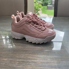 Girls / womens pink filas