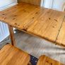 Extendable Pine Kitchen Table and Chairs Image 4