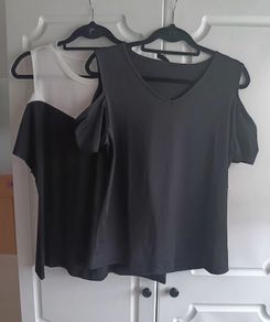 Cold Shoulder Tops x 2
