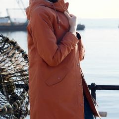 Seasalt Cornwall Brown Plant Hunter Cotton Waterproof Coat
