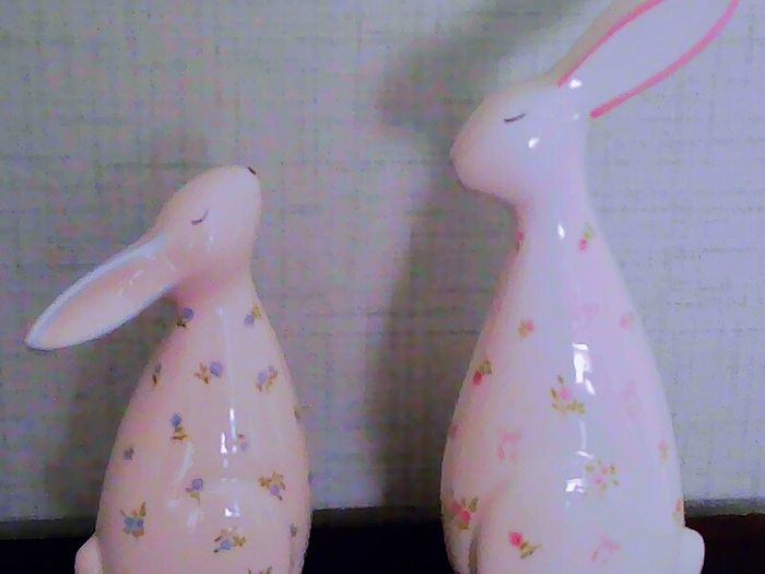 Pair of lovely China Rabbits 7 euro