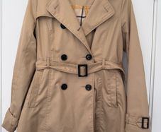 Vintage H&M Trench Coat Classic Beige Burberry Style