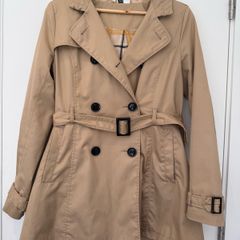 Vintage H&M Trench Coat Classic Beige Burberry Style