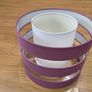Lamp shade purple and white Image 2