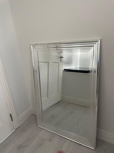 Hall Table, Mirror and Lamp