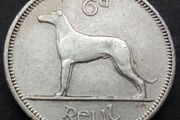 [#448] - Ireland 1959 | Irish 6p | Six Pence | Wolfhound | KM.13a