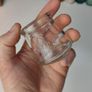 236 - Set of 3 1950s Vintage Clear Glass Embossed Letters Science Medicine Pills Chemicals Collectible Decorative Jars Image 4