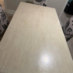table entirely in marble
