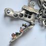 Vintage Irish Sterling Silver 14pc Charm Bracelet, Thomas O'Connor Charm Maker. Inc 1942 Pre Decimal Threepence, Dated Heart Padlock, Dublin Hallmarked Image 5