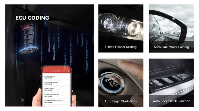 Launch Easydiag 4 Car diagnostic tool with 10 Years Subscription for online update and coding