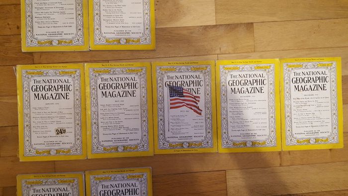 National Geographic magazines x 400 from early 20th century to 2009