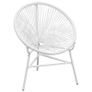 Garden String Moon Chair Poly Rattan White Image 5