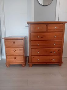 chest of drawers and locker
