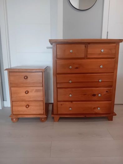 chest of drawers and locker