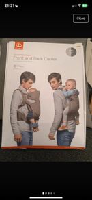 Stokke front and back baby carrier