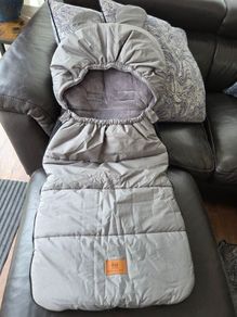 Miracle Baby Universal Footmuff for Stroller, Bear Ear Waterproof, Windproof Winter Fleece Lined for toddler Anti- Slip back
