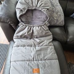 Miracle Baby Universal Footmuff for Stroller, Bear Ear Waterproof, Windproof Winter Fleece Lined for toddler Anti- Slip back