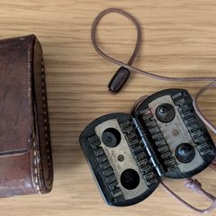 Vintage Racid Bakelite Razor Blade Sharpener - Working + Original Leather Case