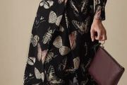 Reiss Lita Twist Front Butterfly Dress