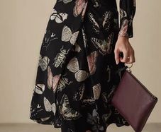 Reiss Lita Twist Front Butterfly Dress