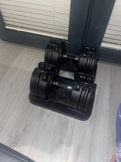 Adjustable Dumbbells and Bench