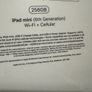 iPad mini,256GB (6th Generation) WiFi+Cellular (IRISH STOCK)Brand New Sealed 1 Year Apple Warranty (Space Grey) Image 2