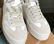 Victoria White/Beige Fashion Trainers